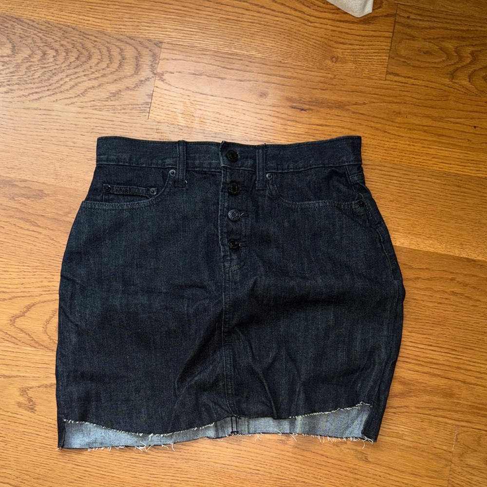 GAP Black Denim Skirt